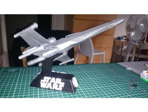 starwars xwing exposition basis vehicles exposure 3d print model - Mito3D