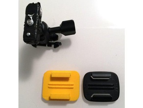 Fixierung der Grundplatte keymission 360 base mount flach Kamera - nikon 3d print model - Mito3D
