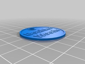 meine angepasste Runde dog tag Haustiere kundengebundene 3d print model - Mito3D