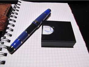 stylo à encre de la cartouche d'encre - fort- marin bureau stylo-plume freecad 3d print model - Mito3D