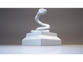 cobra estátua highpoly animais 3d animal A impressão alta poli serpente 3d print model - Mito3D