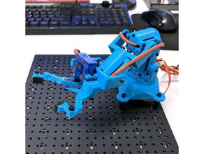 snapper mini ya9gra başka bir 9g robot kol Robotik 5dof servo robotgeek 3d print model - Mito3D