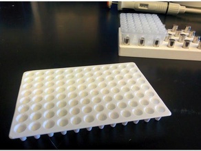 96 well microplate biology 3d print model - Mito3D