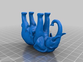 alabama elefante animais 3d print model - Mito3D