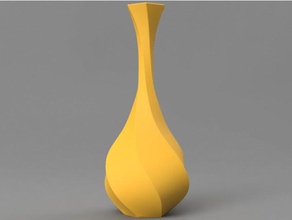 twist vazo dekor burgulu 3d print model - Mito3D