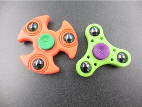 edgy marble fidget spinner toys & games 3d print model - Mito3D