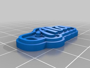 ala Schlüsselbund Schlüsselanhänger kundengebundene 3d print model - Mito3D