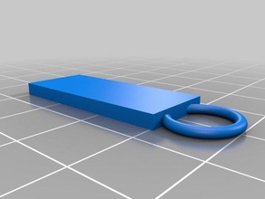 ad etiketi Anahtarlık 3d print model - Mito3D