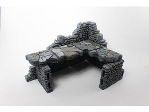 openforge 20 shattered floor toy & game accessories dnd tiles dungeon frostgrave miniatures openforge2 openlock pathfinder rpg scatter terrain tabletop tile wargame 3d print model - Mito3D