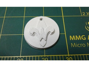 bsa cub scout webelos coin dog tag fashion 3d print model - Mito3D
