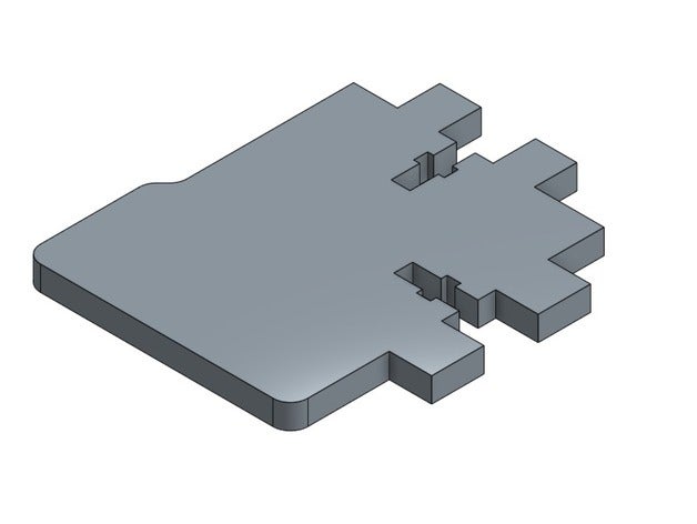 anet a8 z-motor çerçevesi parçası 3d yazıcı parçaları dirsek çerçeve bölüm prusa prusia i3 3D print model - Mito3D