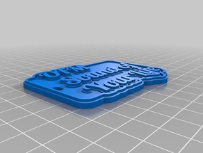 il mio personalizzato multiline tag portachiavi 3 i su misura 3d print model - Mito3D