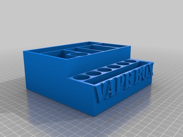 vape box accessories organizer stand station 3D print model - Mito3D