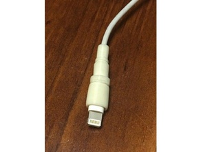yet another lightning cable protector mobile phone flexible filament iphone 3d print model - Mito3D
