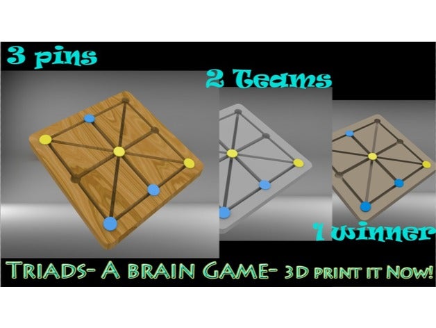 triads- brain game games 3D print model - Mito3D