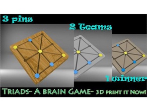 triads- brain game games 3d print model - Mito3D