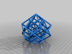 il mio personalizzato reticolo cubo torture test matematica arte su misura 3d print model - Mito3D
