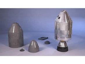 apollo model vehicles lunar space spacecraft spaceship 3d print model - Mito3D