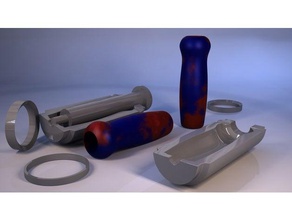 rubber grip mould hand tools bike broom 3d print model - Mito3D