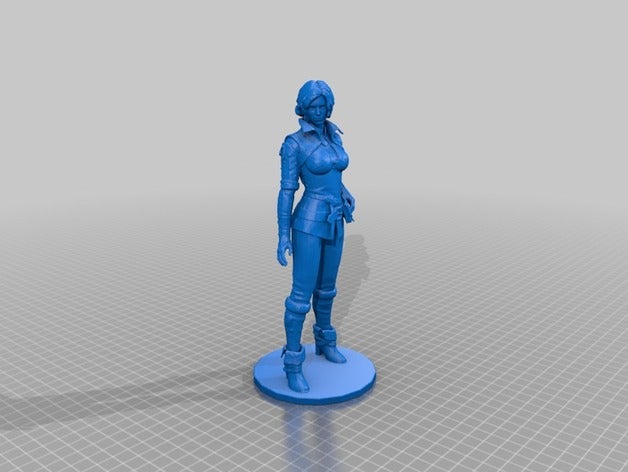 triss - witcher 20cm 3d stl modelo obj esculturas garota 3 a mulher 3D print model - Mito3D