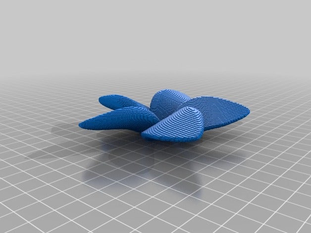 3d çizgi frangipani-v2 3D print model - Mito3D