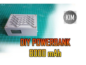 pequeño powerbank 8000 mah de bricolaje los gadgets celular el cargador diy howto pbank tutorial usbcharger 3d print model - Mito3D