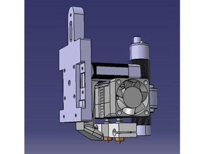 e3d dual extruder mount hypercube evolution 18mm capacitive sensor 3d printer parts probe 3d print model - Mito3D