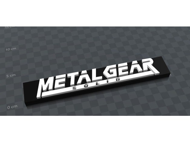 metal gear solid logotipo A impressão 3d Logo em jogo logotipos cobra de vídeo jogos 3D print model - Mito3D