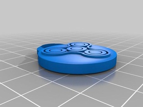 fidget spinner keychain 3d-drucken fisget Halter logo 3d print model - Mito3D