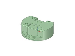 polaroid cube base camera mount 3d print model - Mito3D