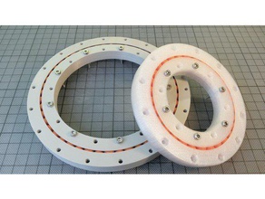 slew bearing parametric design fusion 360 engineering Kugellager Lager Sie tötete tutorial 3d print model - Mito3D