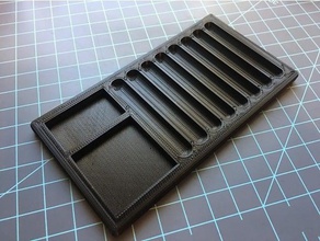 8 column pinning tray tool holders & boxes lockpick lockpicking locksmith 3d print model - Mito3D