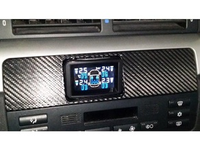 tpms radio panel de véhicules bmw l'automobile e46 jauge le panneau reifendruck la pression des pneus 3d print model - Mito3D