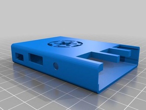 imperial cog sleeve case raspberry pi b+ electronics 3d print model - Mito3D