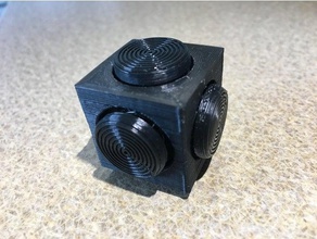 wobble cube 3d printing fidget spinner toy 3d print model - Mito3D