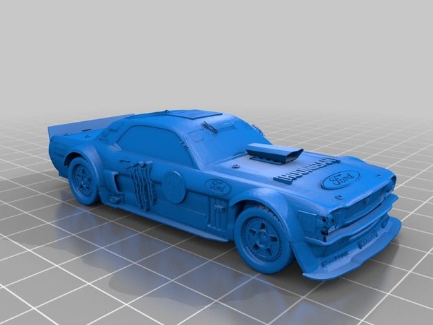 hoonicorn 3d baskı araba atletizm Yarışması hoonigan tinkercad 3D print model - Mito3D