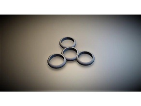 rounded fidget spinner toys & games figit 3d print model - Mito3D
