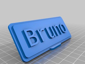 o bruno office personalizado 3d print model - Mito3D