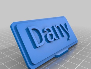 dany office personalizado 3d print model - Mito3D