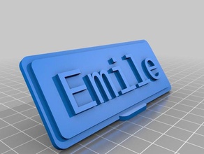 emile office customized 3d print model - Mito3D