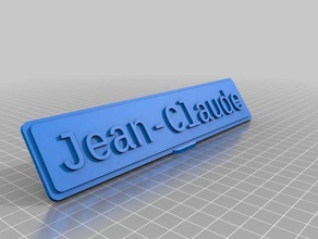 jean claude office customized 3d print model - Mito3D