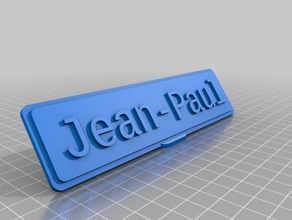 jean-paul bureau de personnalisé 3d print model - Mito3D