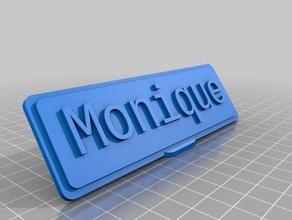 monique office kundengebundene 3d print model - Mito3D