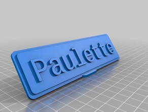paulette office customized 3d print model - Mito3D