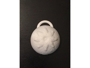 la fraise de lune accessoires demi-lune lunaire collier pendentif l'espace 3d print model - Mito3D