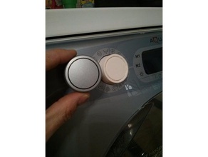 ariston hotpoint aqualtis washing machine button replacement parts 3d print model - Mito3D