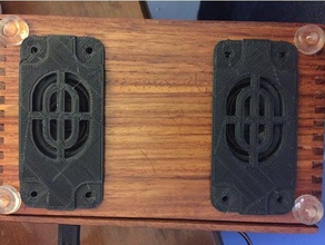 grill adafruit conjunto de alto-falantes eletrônica grade do alto-falante 3d print model - Mito3D