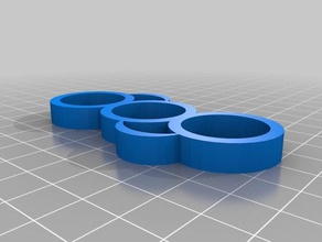 curvy fidget spinner 3d printing 3d print model - Mito3D