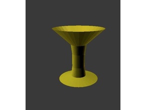 golden chalice kitchen & dining cup gold 3d print model - Mito3D