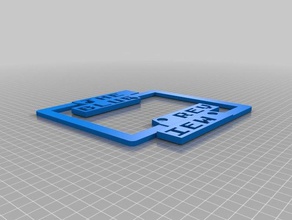 il mio personalizzata targa di confine segni e loghi su misura 3d print model - Mito3D